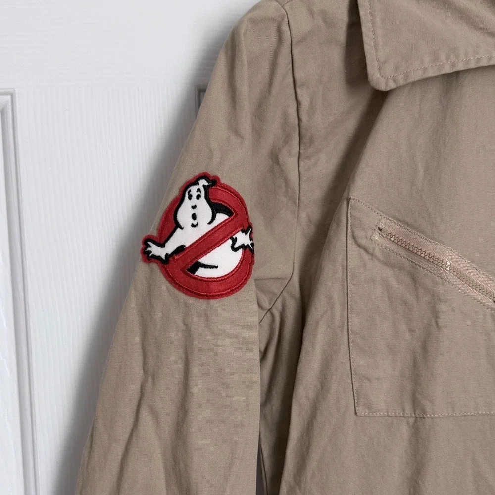 Ghostbusters Venkman Costume Jumpsuit Adult Medium Beige Cosplay Movie Uniform - Picture 3 of 11